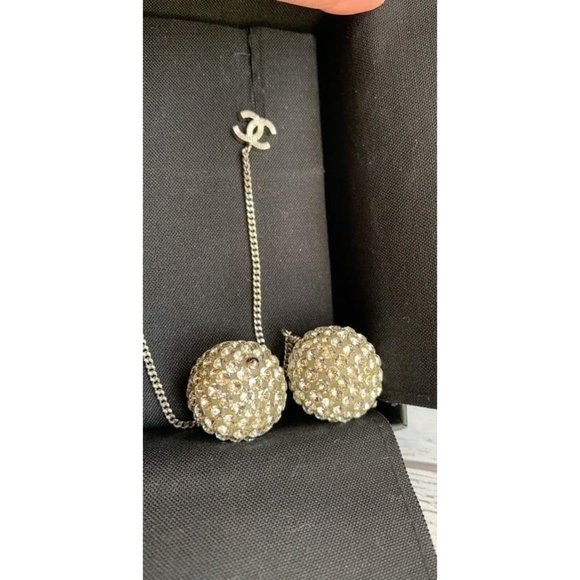 🛑SOLD🛑Authentic Rare Chanel CC Silver Crystal - Picture 9 of 12